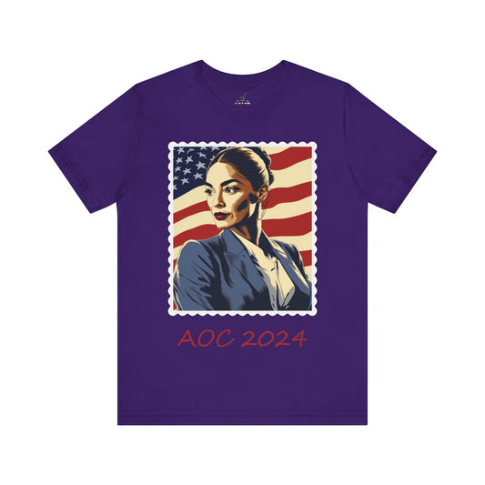 AOC for United States President 2024!, Political Shirt, Activism Shirt, Liberal Shirt, Science Shirt, Atheist Shirt, Feminism